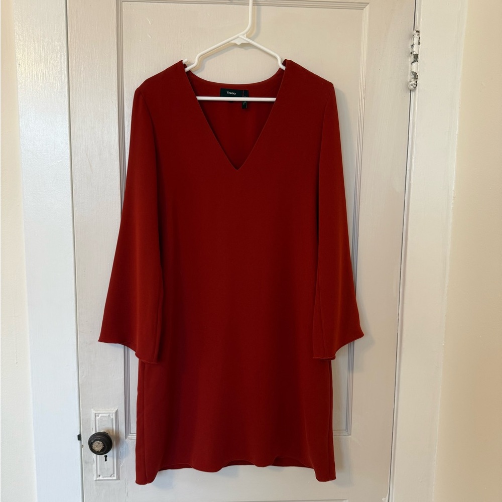 Theory Women’s Long Sleeve Shift Dress - Size Medium
